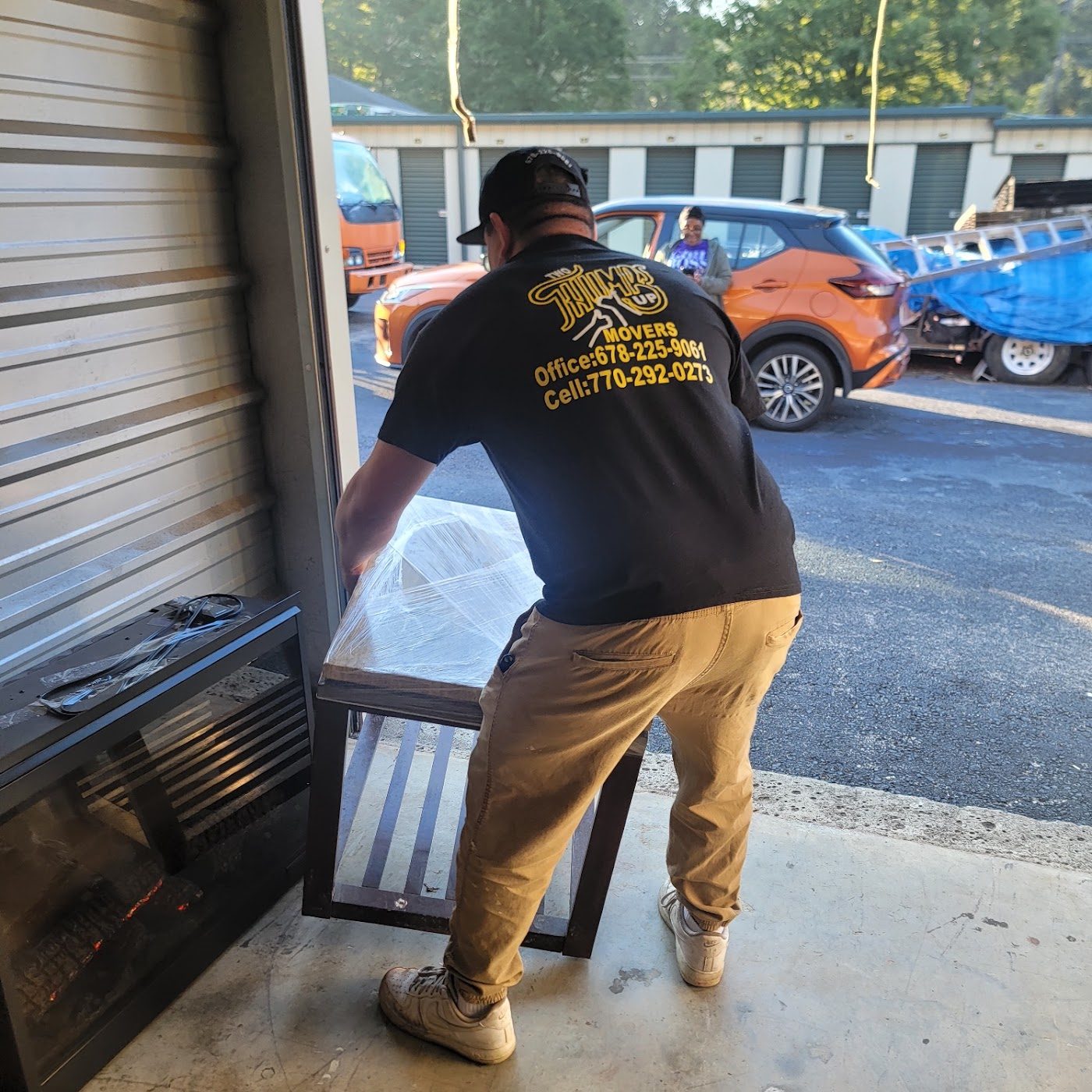 Mover loading a truck